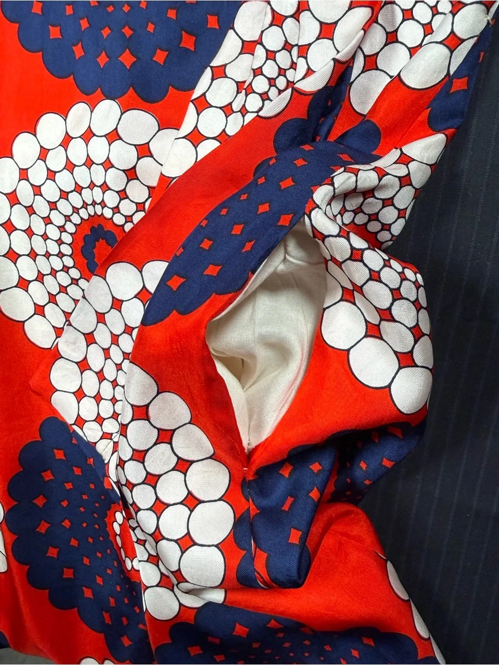 Vintage Mod Floral Geometric Shift Dress - Picture 14 of 16
